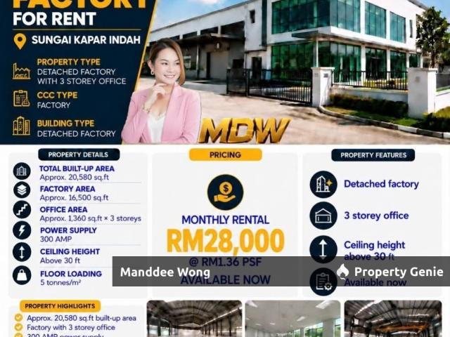 Warehouse for rent in Bandaraya Klang, Klang