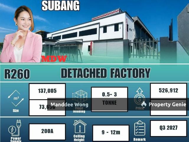 Warehouse for rent in Petaling, Subang Jaya