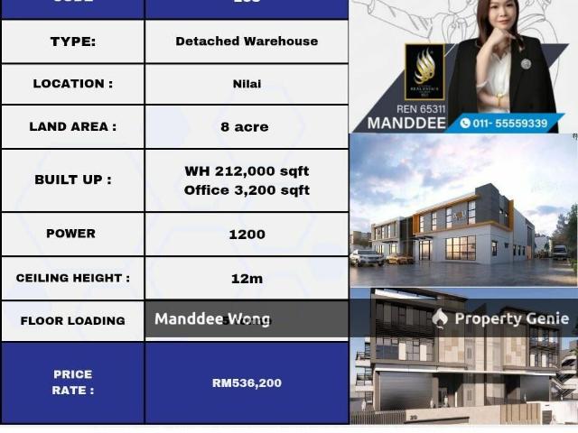 Warehouse for rent in Nilai, Negeri Sembilan