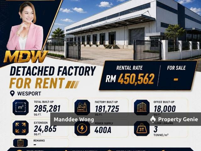 Warehouse for rent in Port Klang, Selangor