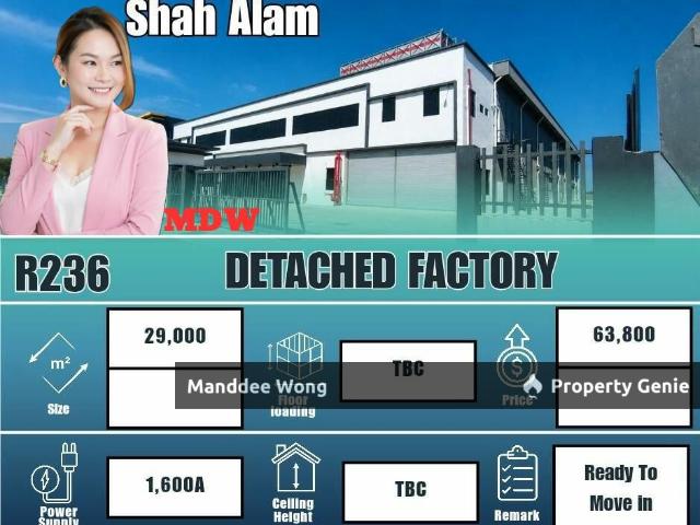 Warehouse for rent in Petaling, Alam Impian