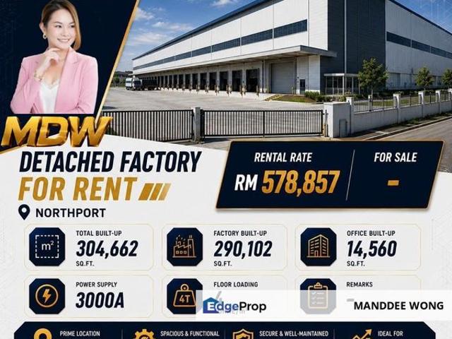Warehouse for rent in Port Klang, Selangor