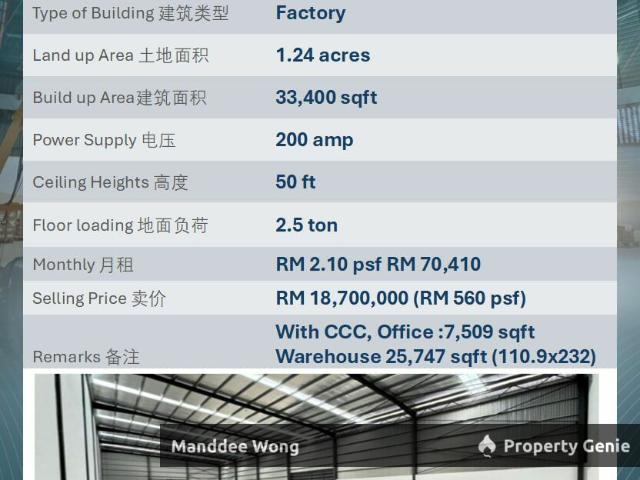 Warehouse for rent in Port Klang, Selangor