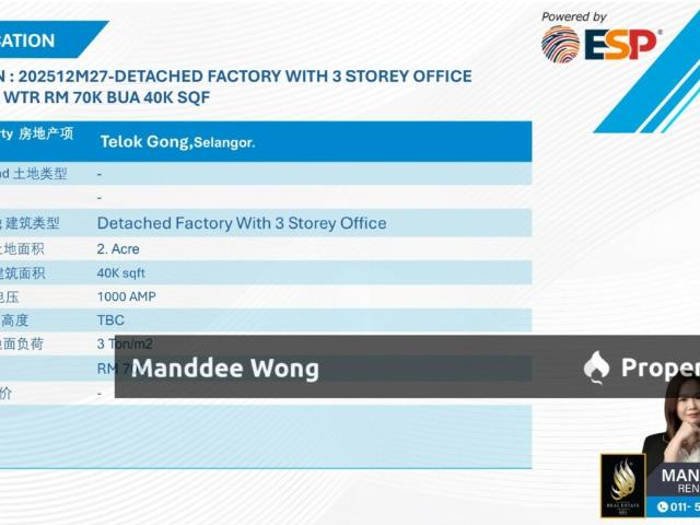 Warehouse for rent in Port Klang, Selangor