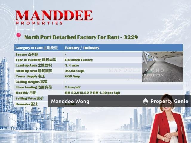 Warehouse for rent in Pelabuhan Utara, Bandaraya Klang