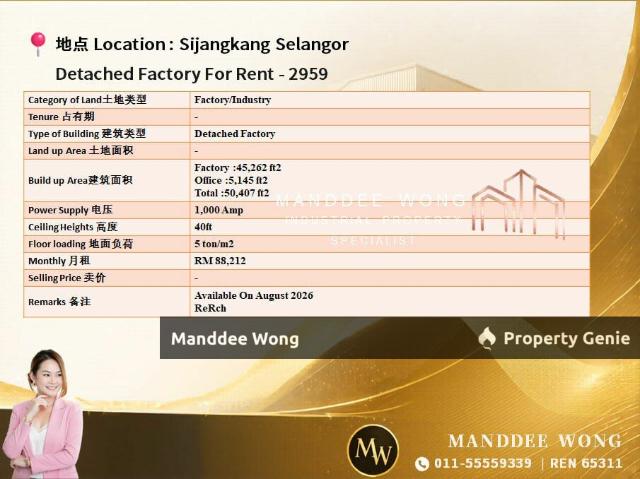 Warehouse for rent in Port Klang, Selangor