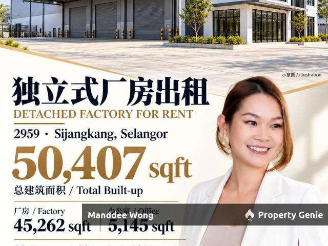 Warehouse for rent in Sijangkang, Bandaraya Klang