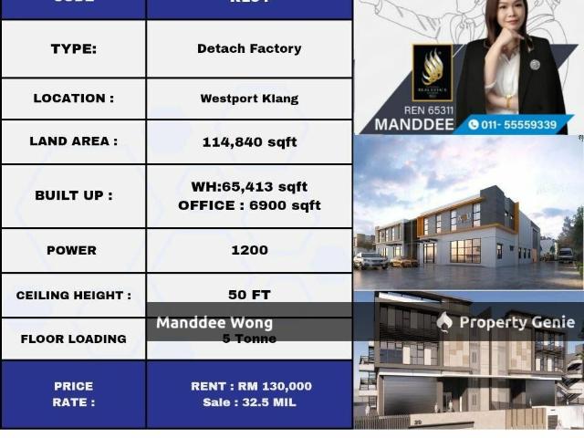 Warehouse for rent in Port Klang, Selangor