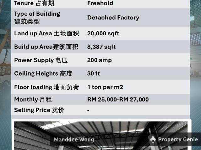 Warehouse for rent in Port Klang, Selangor
