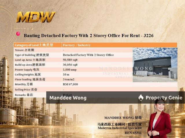 Warehouse for rent in Taman Delima, Banting