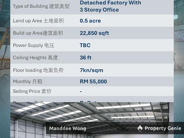 Warehouse for rent in Petaling, Subang Jaya