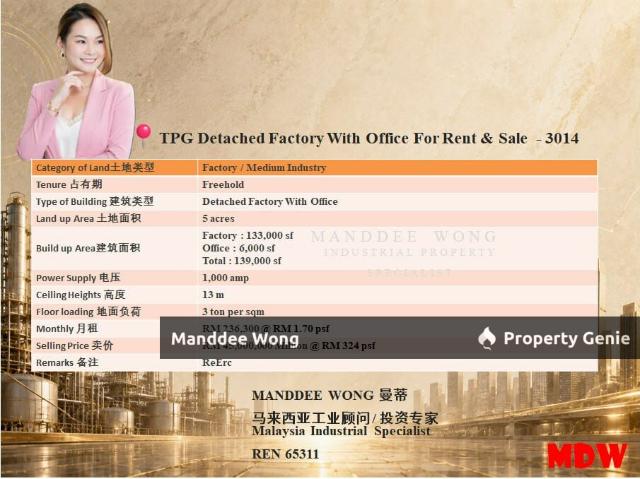 Warehouse for rent in Selangor