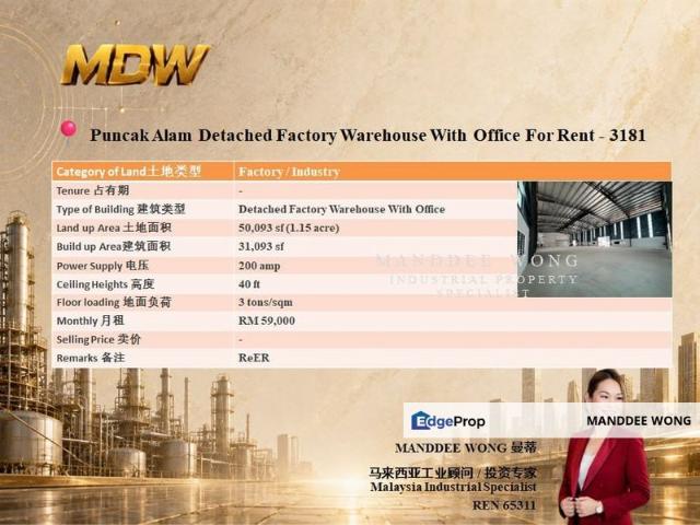 Warehouse for rent in Selangor