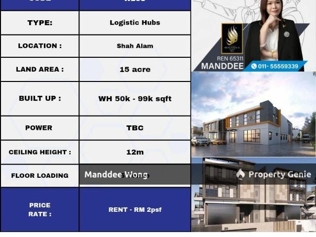 Warehouse for rent in Petaling, Alam Impian