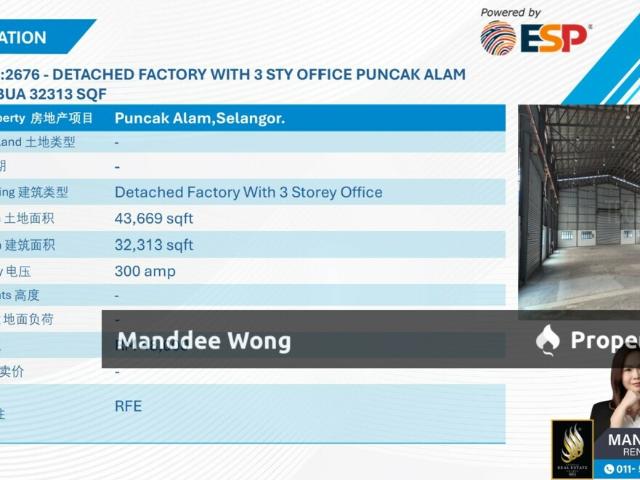 Warehouse for rent in Selangor