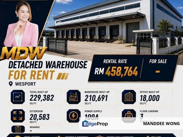 Warehouse for rent in Port Klang, Selangor