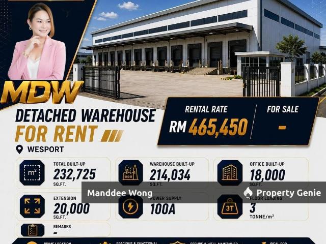 Warehouse for sale in Port Klang, Selangor