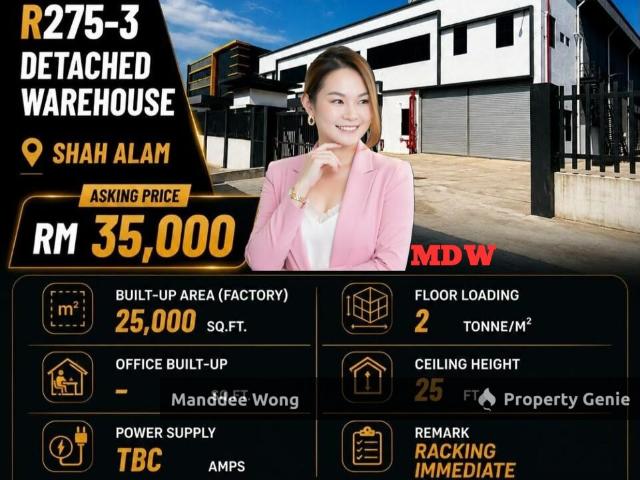 Warehouse for sale in Petaling, Alam Impian