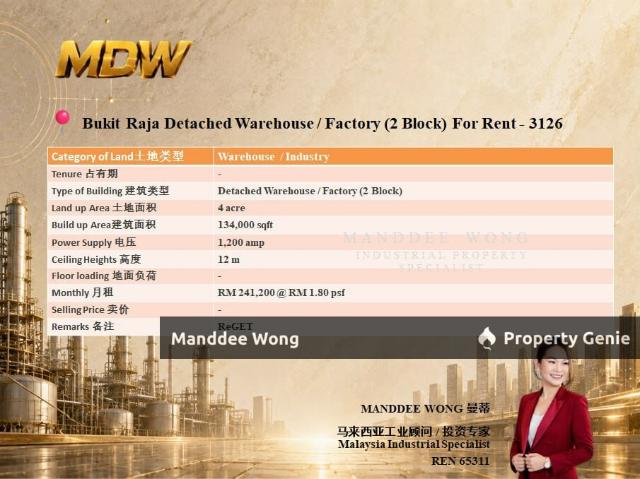 Warehouse for sale in Port Klang, Selangor