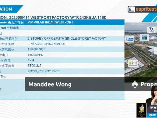 Warehouse for rent in Port Klang, Selangor