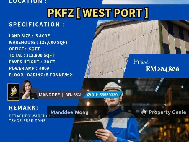 Warehouse for sale in Port Klang, Selangor