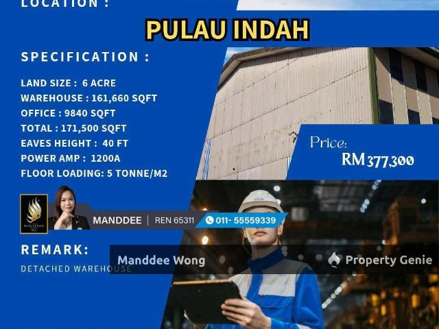 Warehouse for sale in Port Klang, Selangor