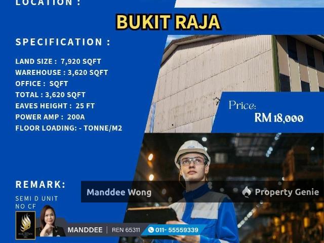 Warehouse for sale in Port Klang, Selangor