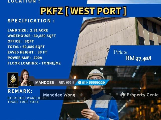 Warehouse for sale in Port Klang, Selangor