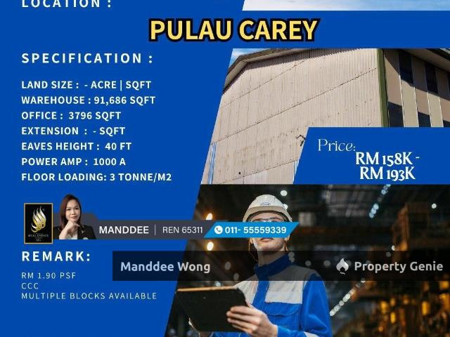 Warehouse for rent in Selangor