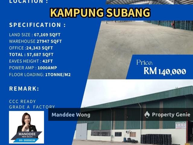 Warehouse for rent in Petaling, Alam Impian