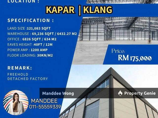 Warehouse for sale in Port Klang, Selangor