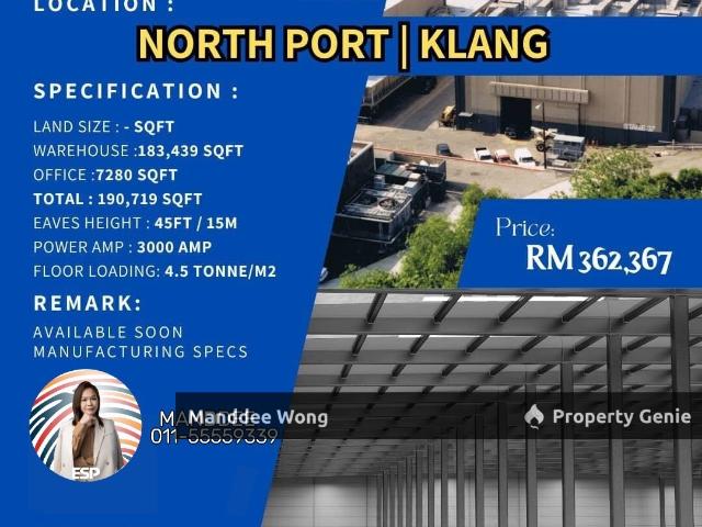 Warehouse for sale in Port Klang, Selangor