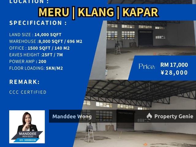 Warehouse for sale in Port Klang, Selangor