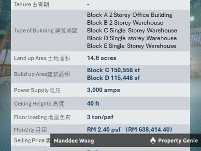 Warehouse for sale in Petaling, Alam Impian