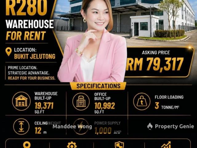 Warehouse for rent in Petaling, Alam Impian