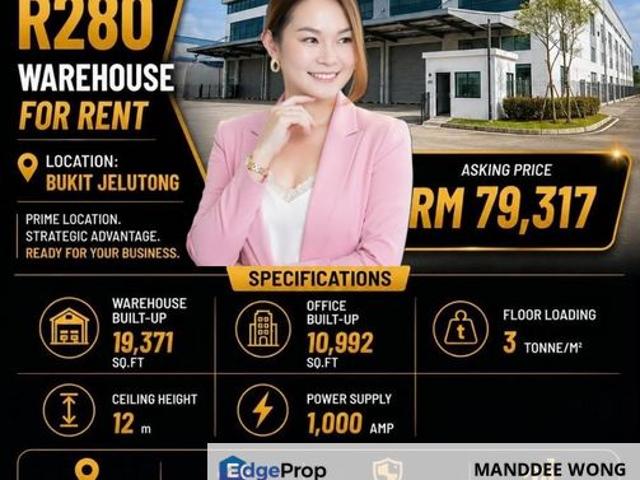 Warehouse for rent in Petaling, Alam Impian