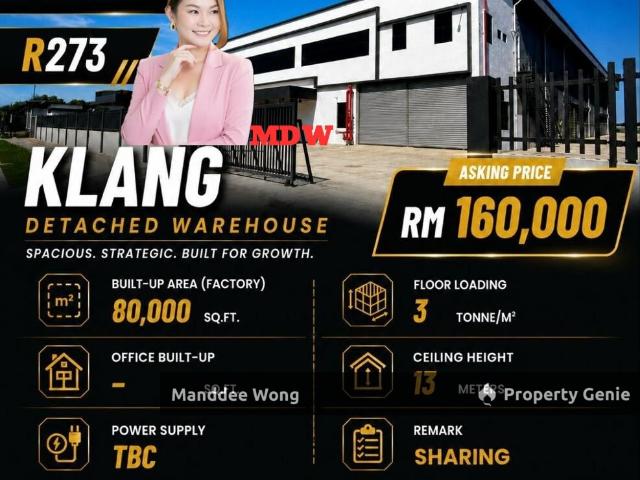 Warehouse for sale in Port Klang, Selangor