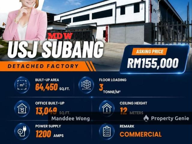 Warehouse for rent in Petaling, Subang Jaya