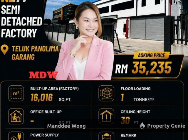 Warehouse for rent in Selangor