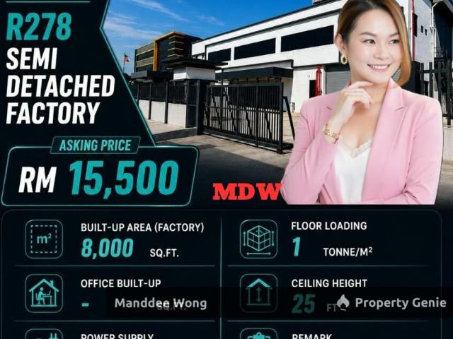 Warehouse for rent in Petaling, Damansara Damai