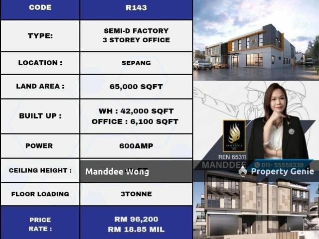 Warehouse for rent in Selangor