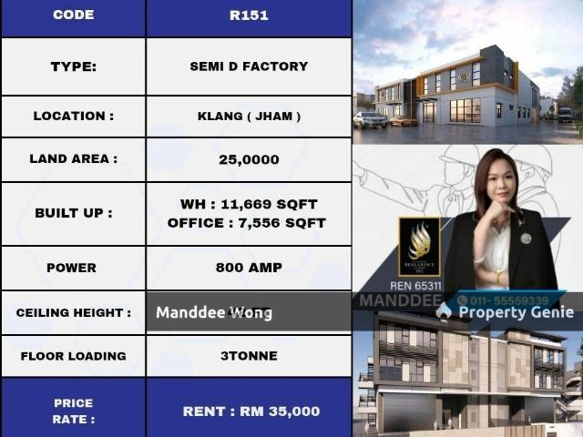 Warehouse for rent in Port Klang, Selangor