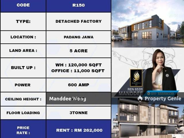 Warehouse for rent in Alam Impian, Selangor