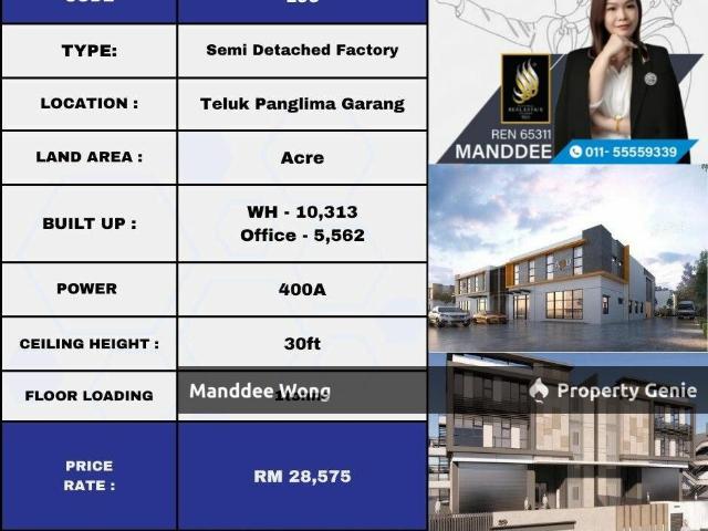Warehouse for rent in Selangor