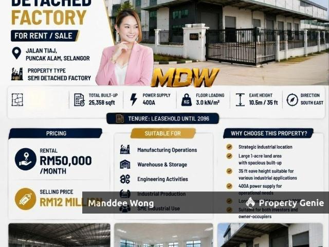 Warehouse for rent in Selangor