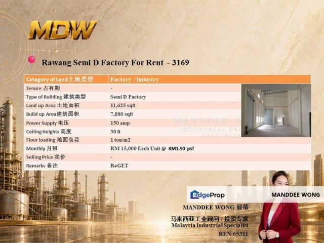 Warehouse for rent in Selayang, Selangor