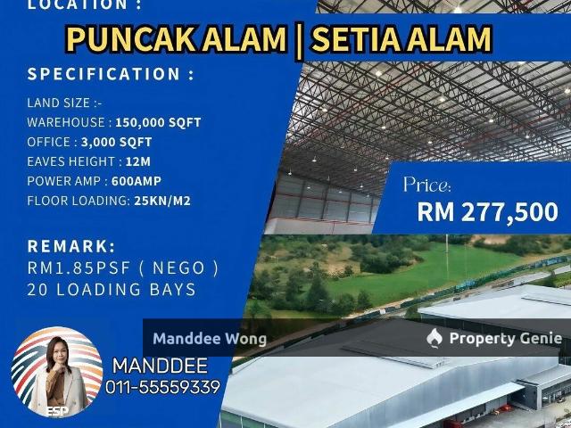 Warehouse for sale in Petaling, Alam Impian
