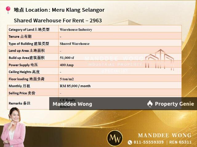 Warehouse for sale in Port Klang, Selangor