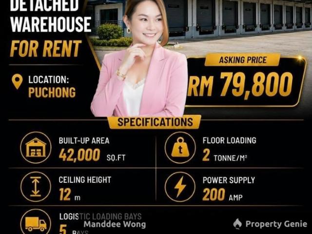 Warehouse for sale in Tanjong Sepat, Selangor