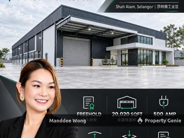 Warehouse for rent in Seksyen 14, Shah Alam